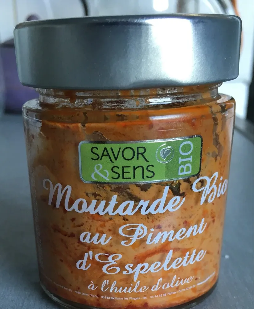 Moutarde Bio au piment d'Espelette