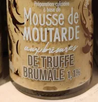 Mousse de moutarde truffe