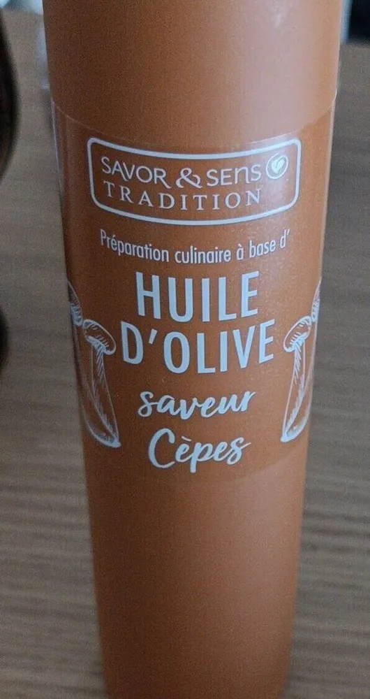 Huile d' olives saveurs cèpes