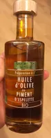 Préparation à l'huile d'olive au piment d'espelette bio