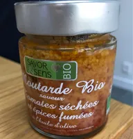 Moutarde bio saveur tomates séchées et épices fumées
