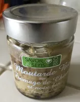 Moutarde bio au fromage de chevre et noix bio à l'huile d'olive