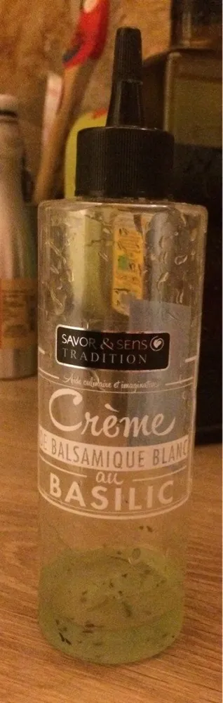 Crème Balsamique Blanc Saveur Basilic - 200 ML