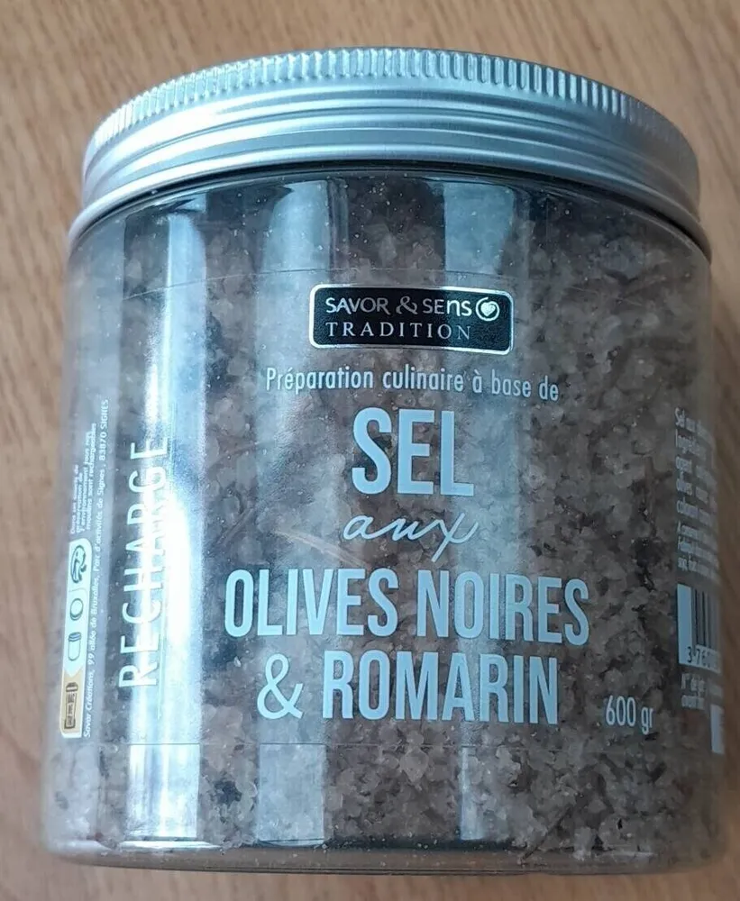 Sel aux olives noirs et romarin