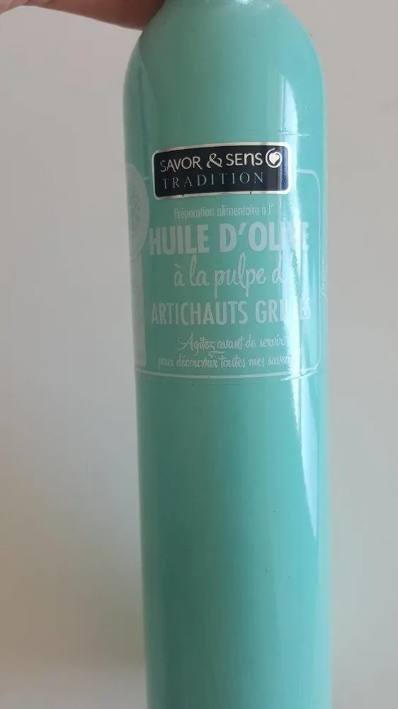 Huile d'olive à la pulpe d'artichauts grillés