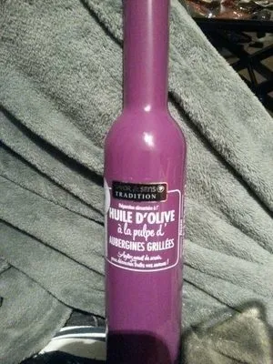 Huile d'olive à la pulpe d'aubergines grillées