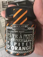 Pâte à tartiner noir pépites d'orange
