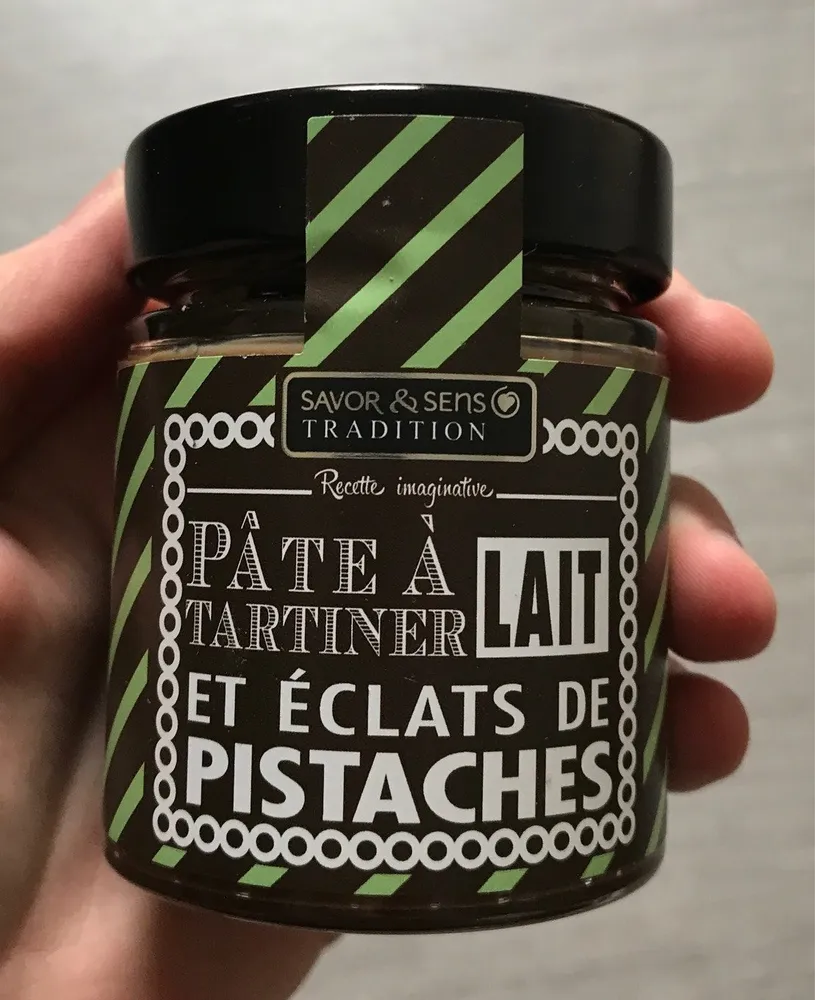 Pâte à tartiner Lait et éclats de pistache