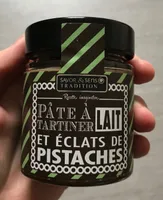 Pâte à tartiner Lait et éclats de pistache