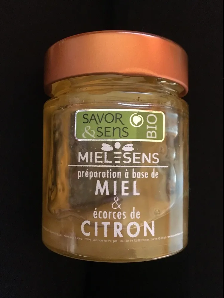 Préparation à base de Miel & Écorces de Citron Bio