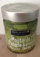Moutarde pistache et graines de courges toastées