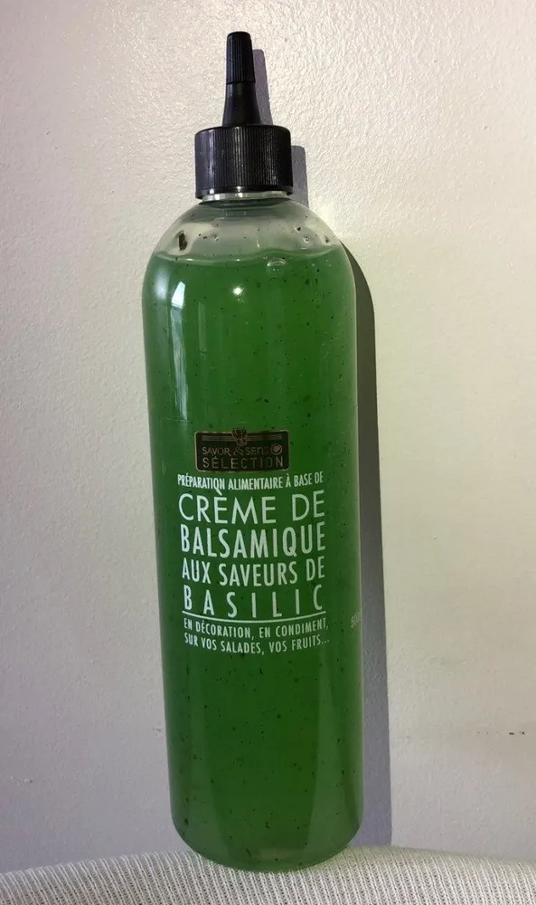 Crème de balsamique aux saveurs de basilic