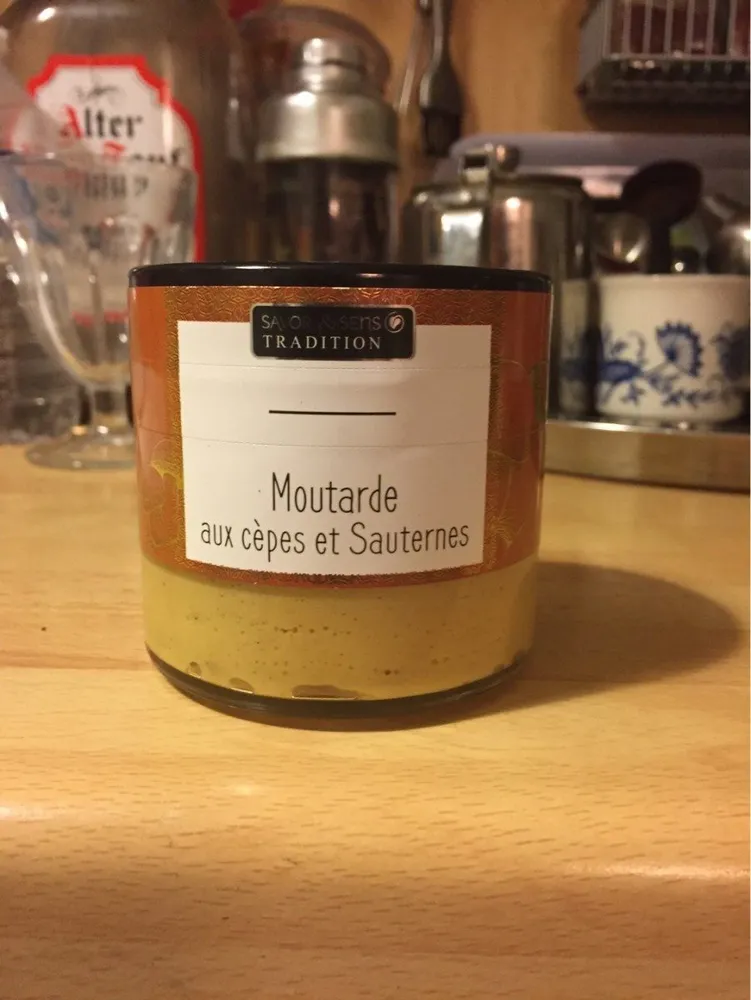 Moutarde aux cepes et sauterne