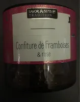 Confiture framboise et rose