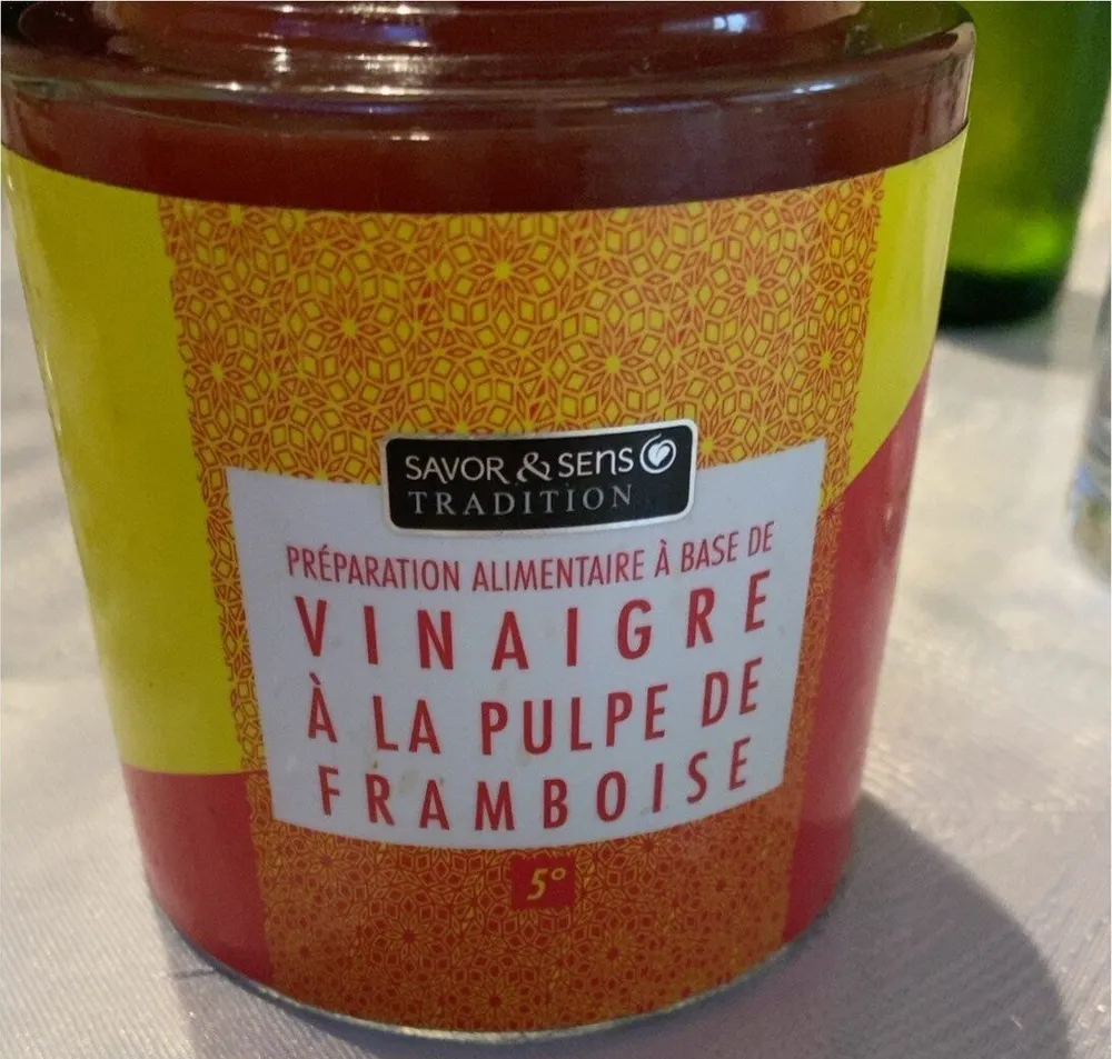 Vinaigre a la pulpe de framboise