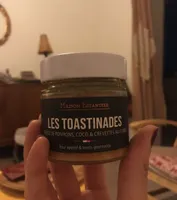Les toastinades - delice de poivrons, coco & crevettes au curry