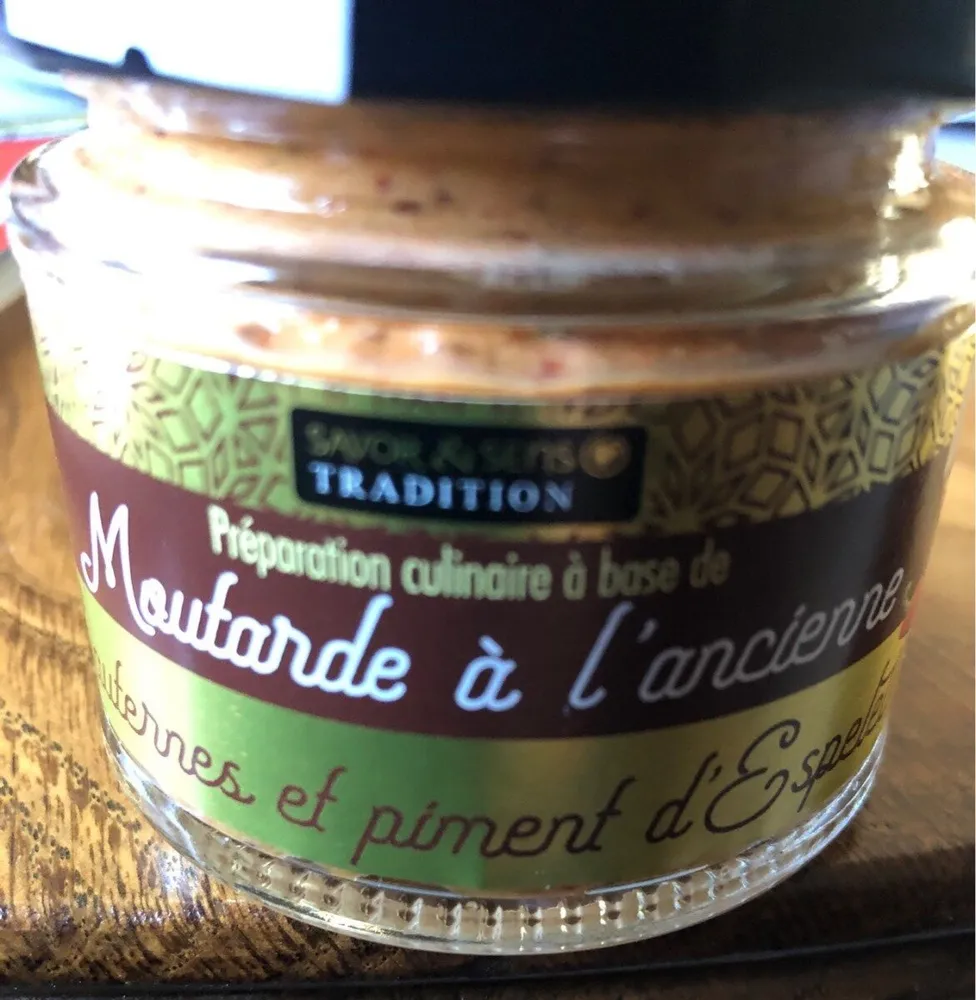 Moutarde à l'ancienne Sauternes et piment d'Espelette