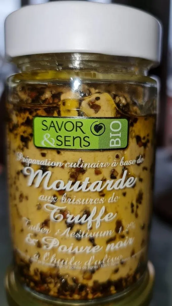 Moutarde aux brisures de truffe