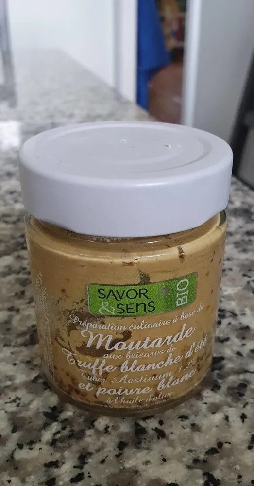 Moutarde à la truffe blanche d'été et au poivre blanc
