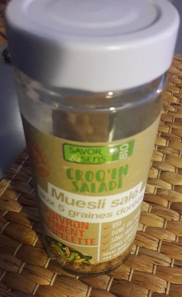 Muesli salé aux 5 graines dorées