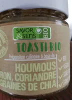 Houmous citron, coriandre, graines de chia