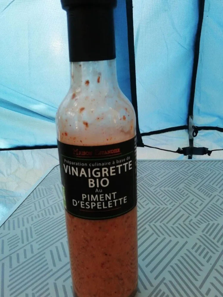 Vinaigrette bio is au piment d espelette