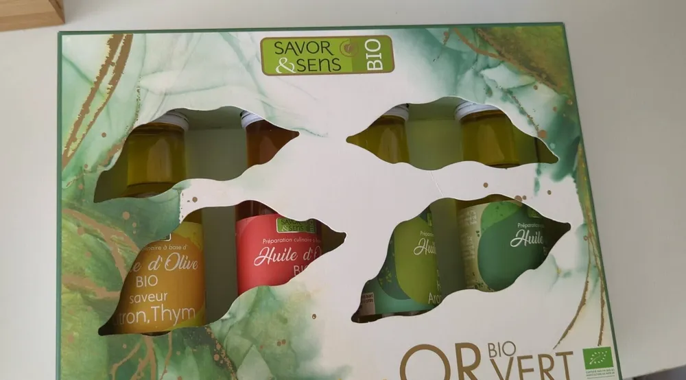 Coffret  huiles d'olives aromatises aux herbes