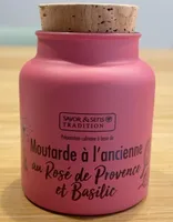 Moutarde à l'ancienne au Rosé de Provence et Basilic