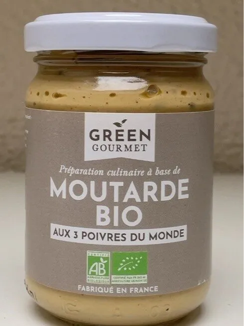 Moutarde Bio aux 3 poivres du monde