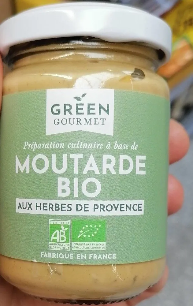 Moutarde bio aux herbes de provence