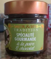 Spécialité gourmande poire chocolat