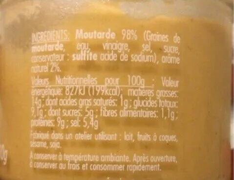 Moutarde, saveur, truffe