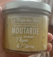 Moutarde saveur thym et citron