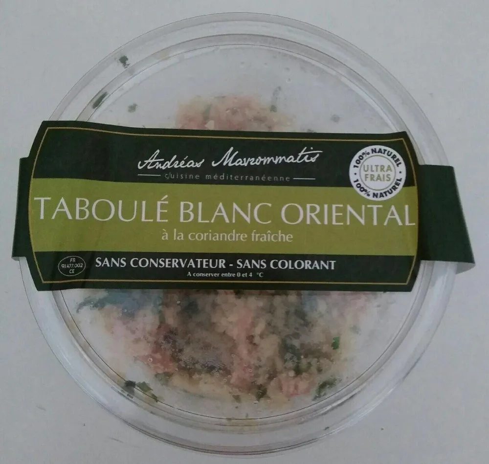 Taboulé blanc oriental