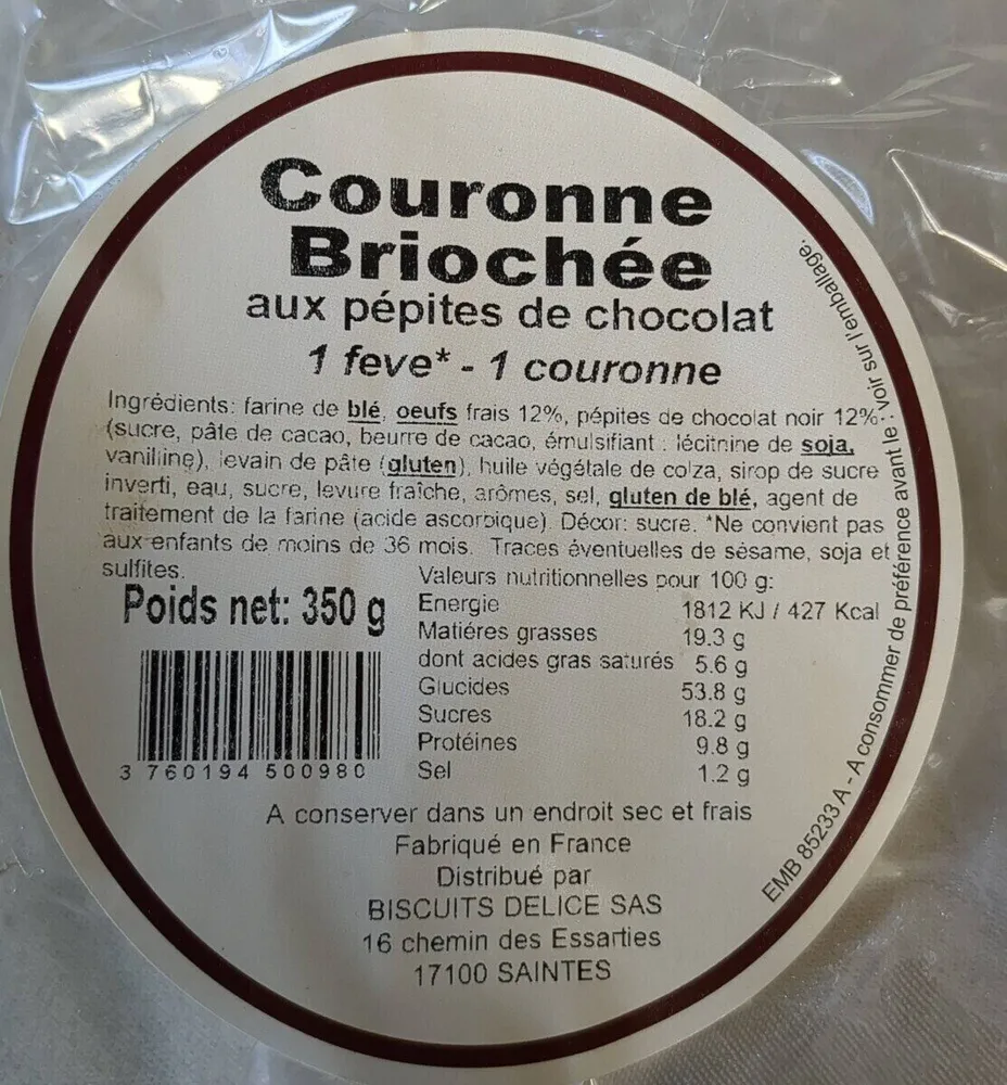 Couronne briochée