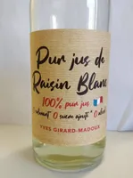 Pur jus de raisin blanc