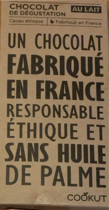 Chocolat de Dégustation au Lait