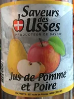 Jus de pomme et poire