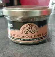 Rillettes de cailles aux raisins