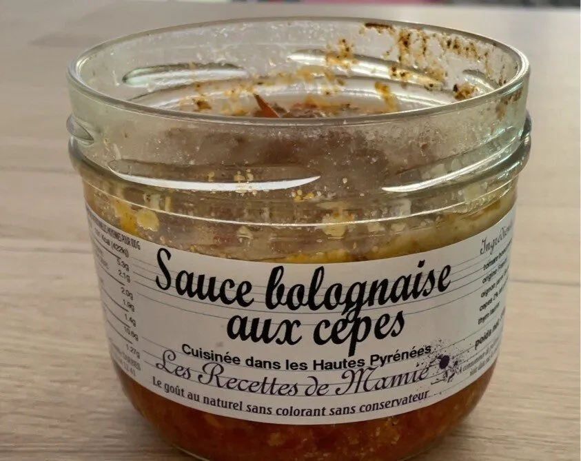 Sauce bolognaise aux cèpes