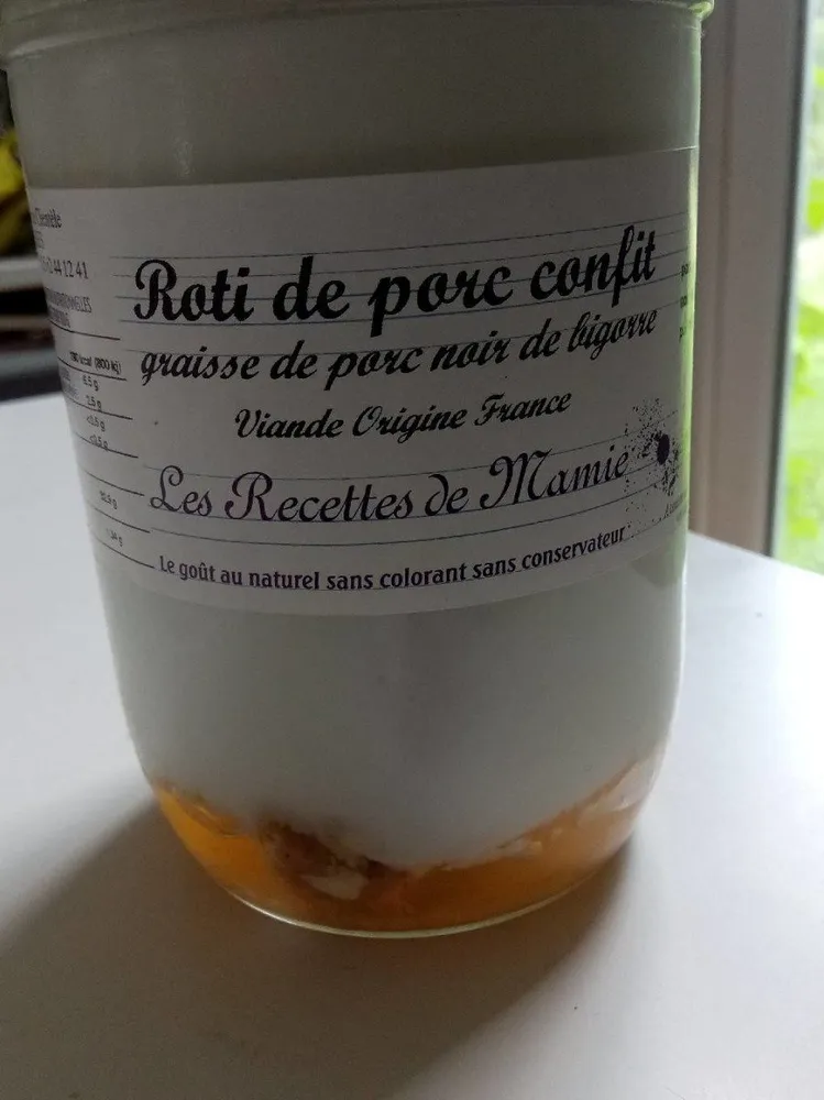 Roti de porc confit
