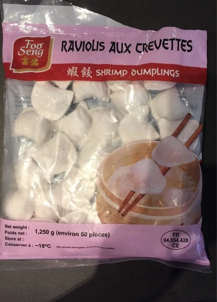 Raviolis aux crevettes