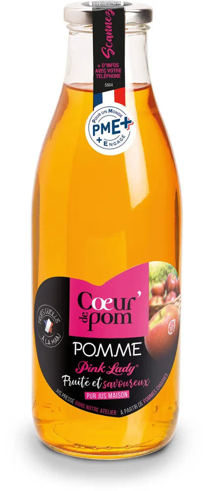 Pur Jus de Pommes Pink Lady Cœur de Pom'