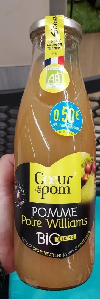 Jus de fruit poire Williams