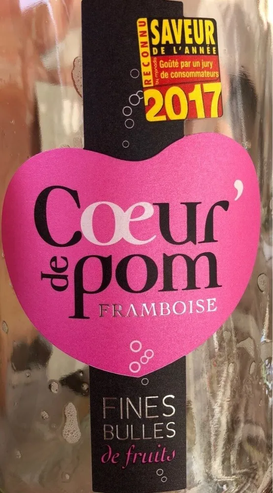 Fines bulles de fruits pomme et framboise
