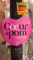 Fines bulles de fruits pomme et framboise