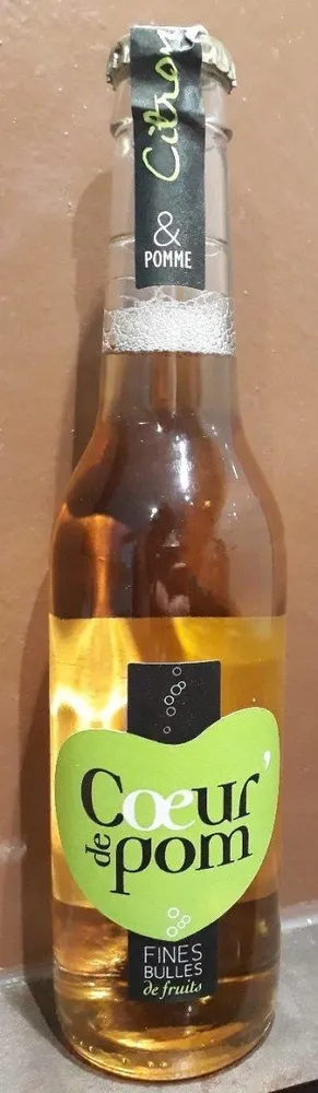 Boisson pétillante pomme citron
