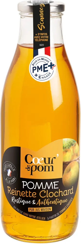 Pur Jus de Pommes Reinette Clochard Cœur de Pom'