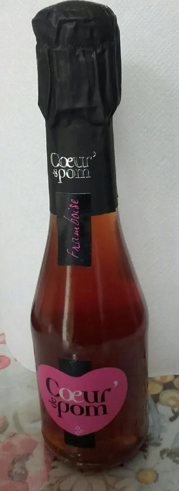 Jus gazéifie pomme framboise