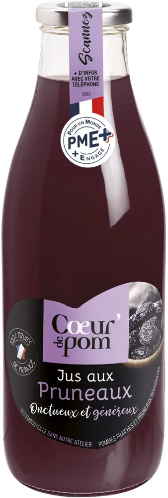 Jus Pomme Pruneau 75cl Cœur de Pom'